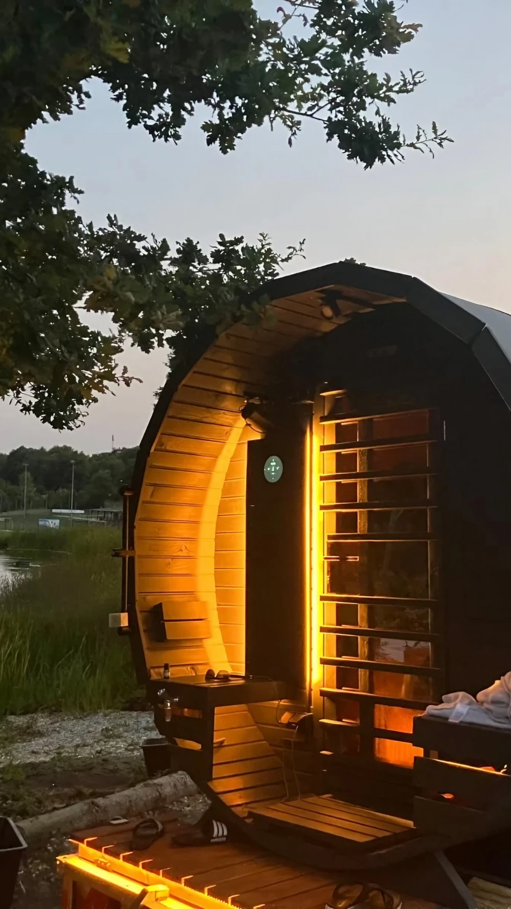 Fasssauna in der Natur Fasssauna in der Natur