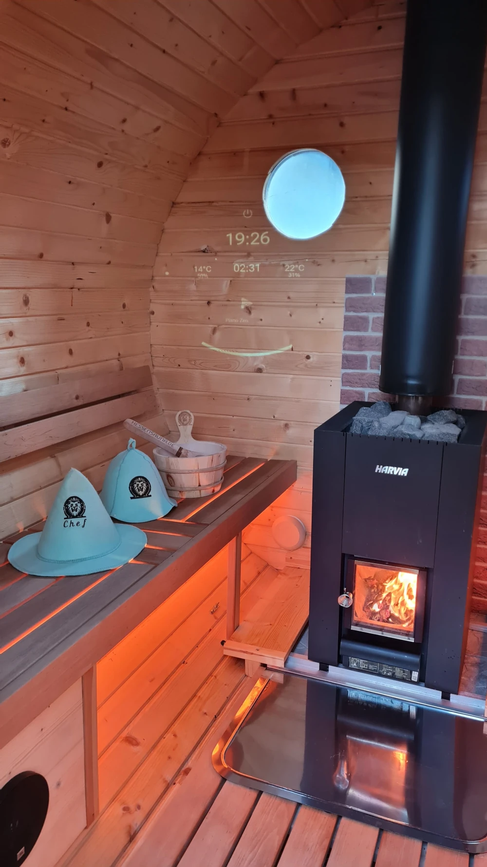 Sauna linke Sitzbank Sauna linke Sitzbank